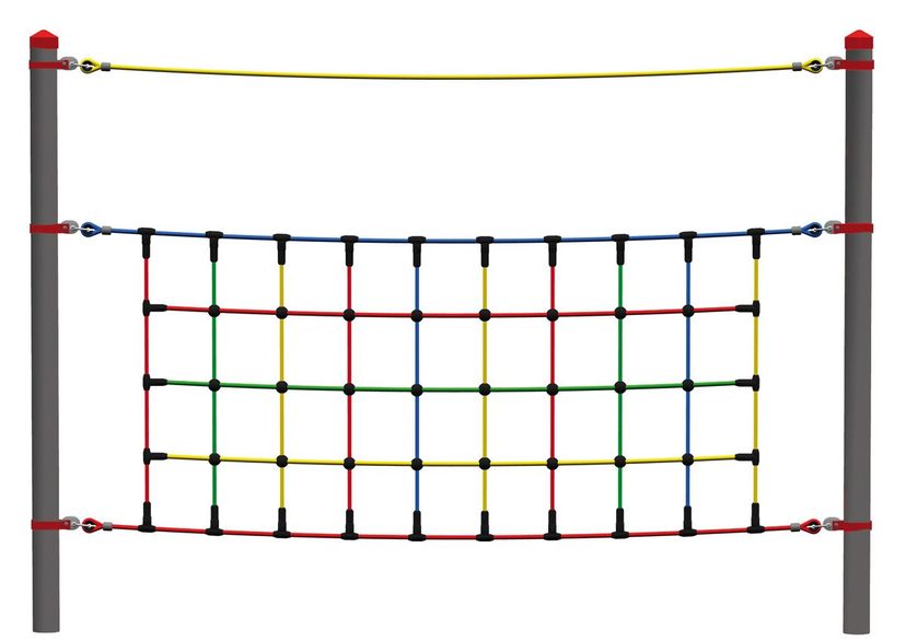 Filet à grimper Dillenburg, pour poteaux acier