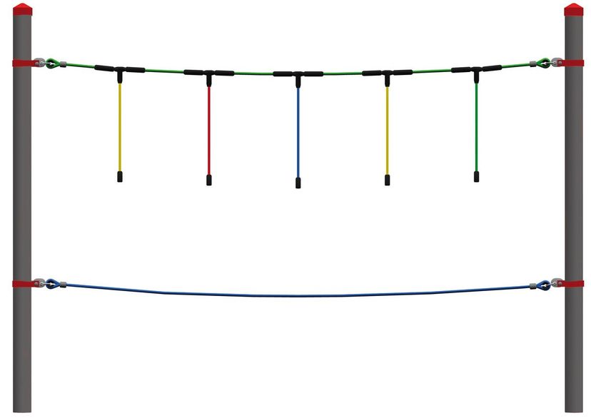 Corde d’équilibre Dillenburg, pour poteaux acier