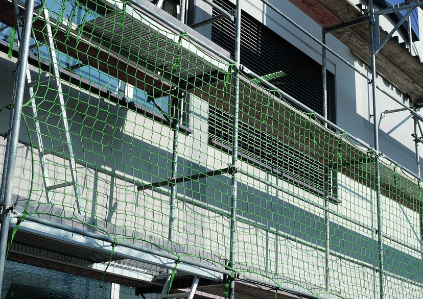 Brick Guardrail Net in green