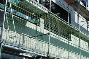 Brick Guardrail Net in green