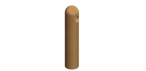 Centre bollard with 1 drill-hole