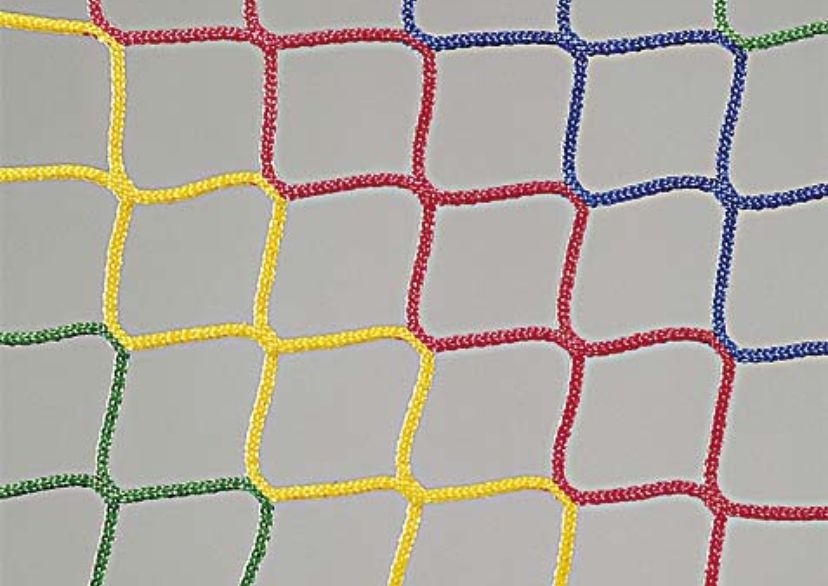 Filet multicolore en PPhr Ø3 mm, maille 45 mm