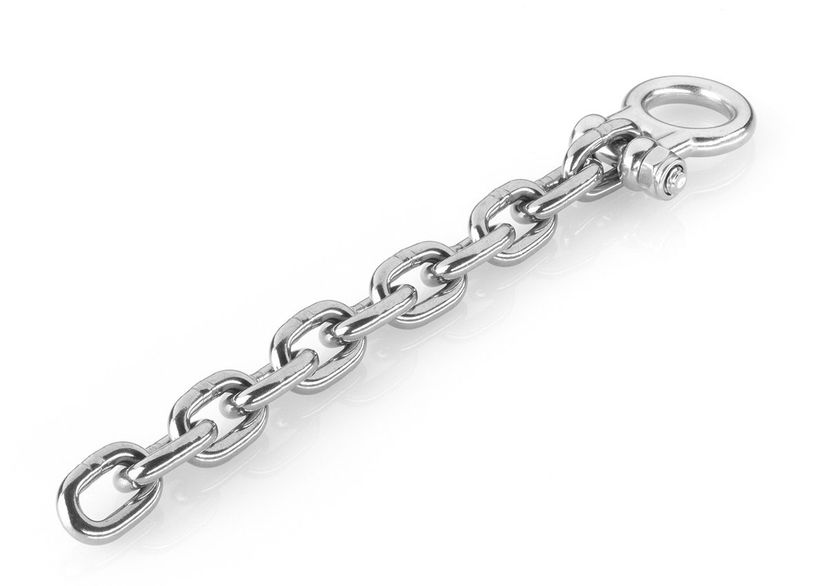 Manille à œil M8 + chaîne Inox