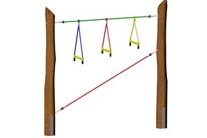 Etriers suspendus Vario, pour poteaux robinier