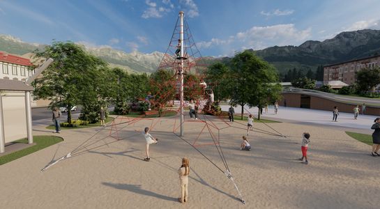 Pyramide SPIDER 8 avec 6 points d'ancrage