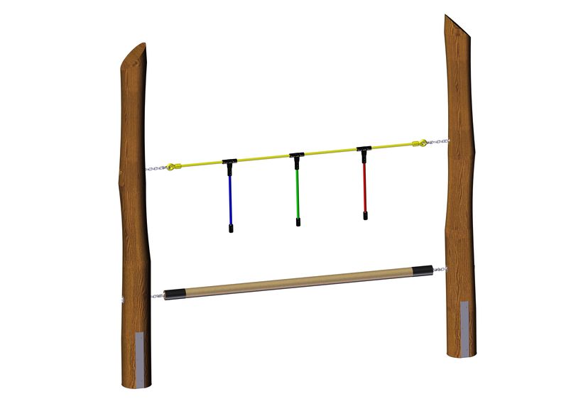 Corde d'équilibre Vario, pour poteaux robinier