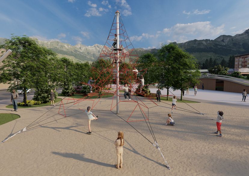Pyramide SPIDER 8 avec 6 points d'ancrage