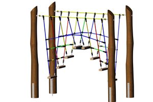 Escaliers Vario, pour poteaux robinier