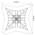 Pyramide SPIDER 6 avec 4 points d'ancrage