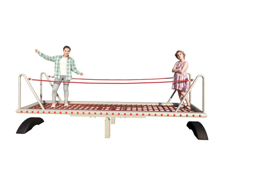 La Bascule en filet, cordage, filet, balancer, bascule
