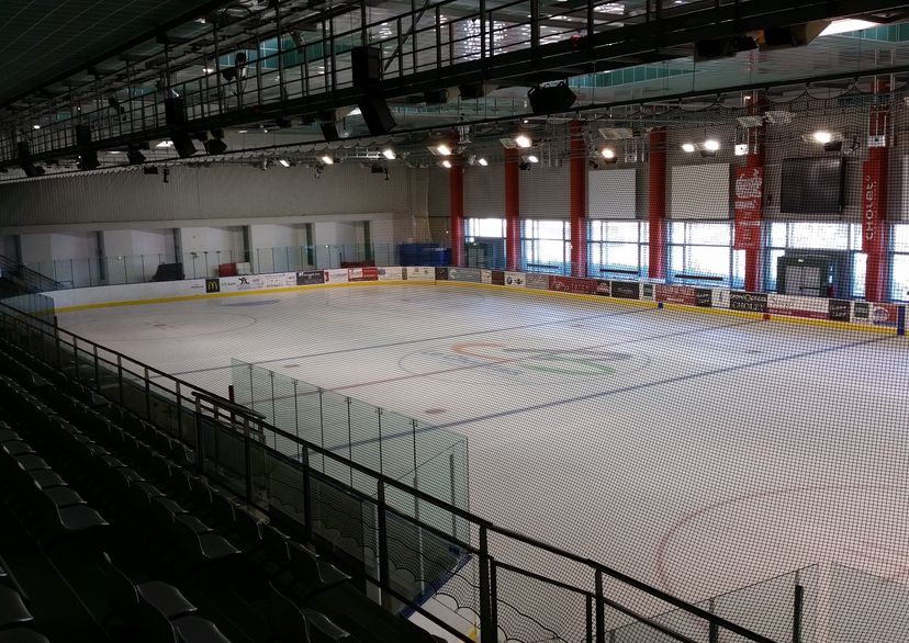 filet de protection de tribunes - hockey sur glace