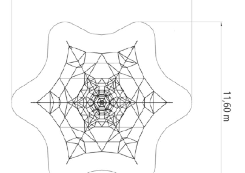 Pyramide SPIDER 6 avec 6 points d'ancrage