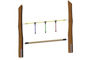 Corde d'équilibre Vario, pour poteaux robinier
