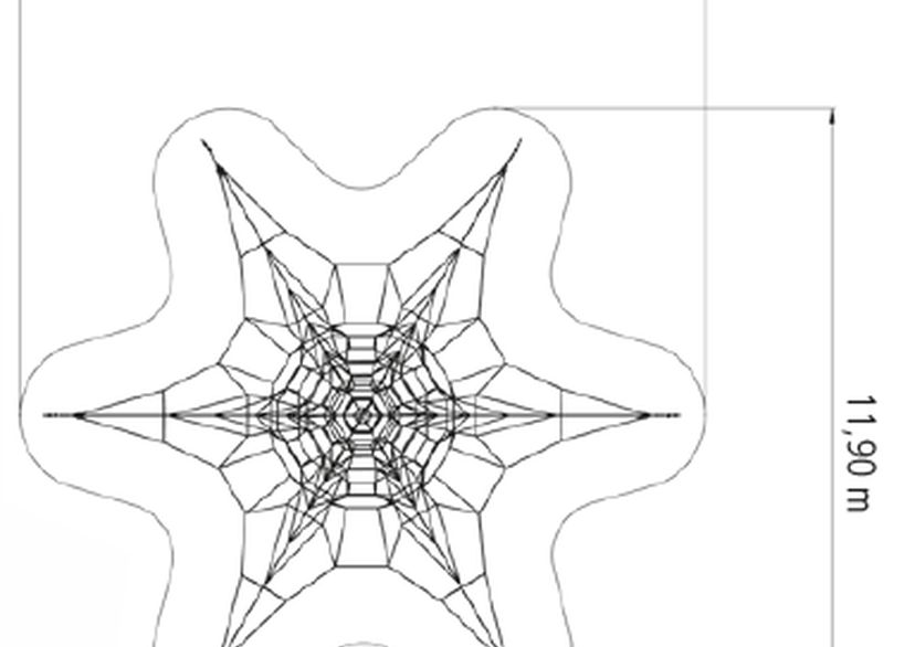 Pyramide SPIDER 8 avec 6 points d'ancrage8