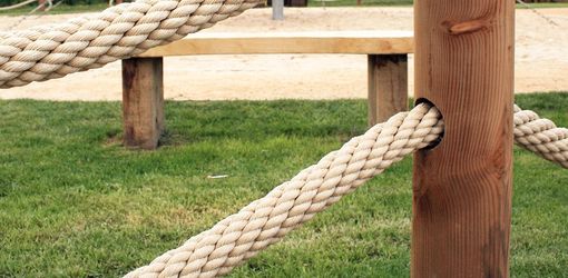 Polypropylene rope with steel core per running metre