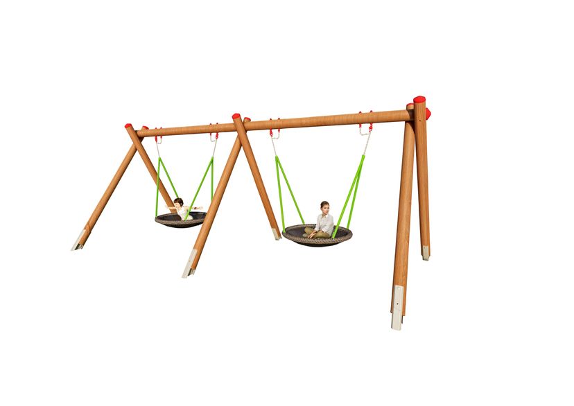 Double portique en bois douglas
