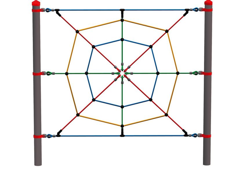 Toile d'araignée Vario, pour poteaux acier
