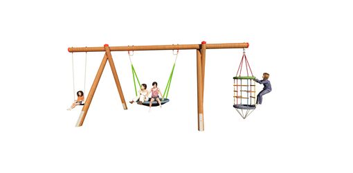 Multi-portique en bois douglas