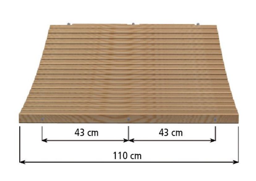 Passerelles à Lattes Bois - Largeur utile 100 cm 