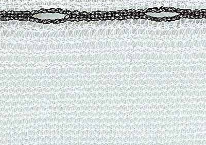 Polyethylene Raschel in white