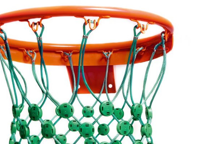 Filet de basket anti-vandalisme en PES tressé vert