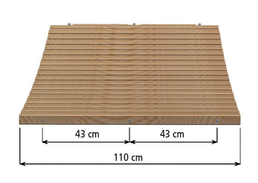 Passerelles à Lattes Bois - Largeur utile 100 cm 