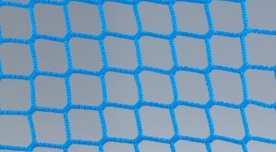 Filet ignifuge en PPhr Ø5 mm, maille 45 mm - Bleu