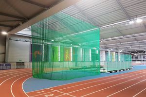 Aire d'entraînement pour lancer de marteau/disque indoor