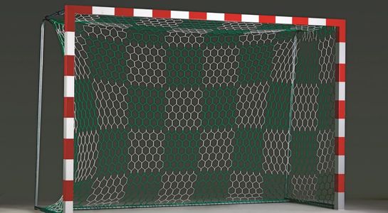 Filets de buts en PPhr Ø3.5 mm, à mailles hexagonales et à damier bicolore
