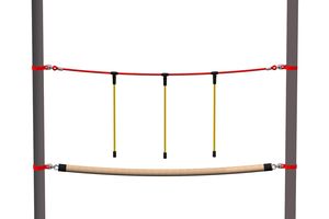 Corde d'équilibre Vario, pour poteaux robinier