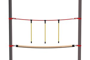 Corde d'équilibre Vario, pour poteaux robinier