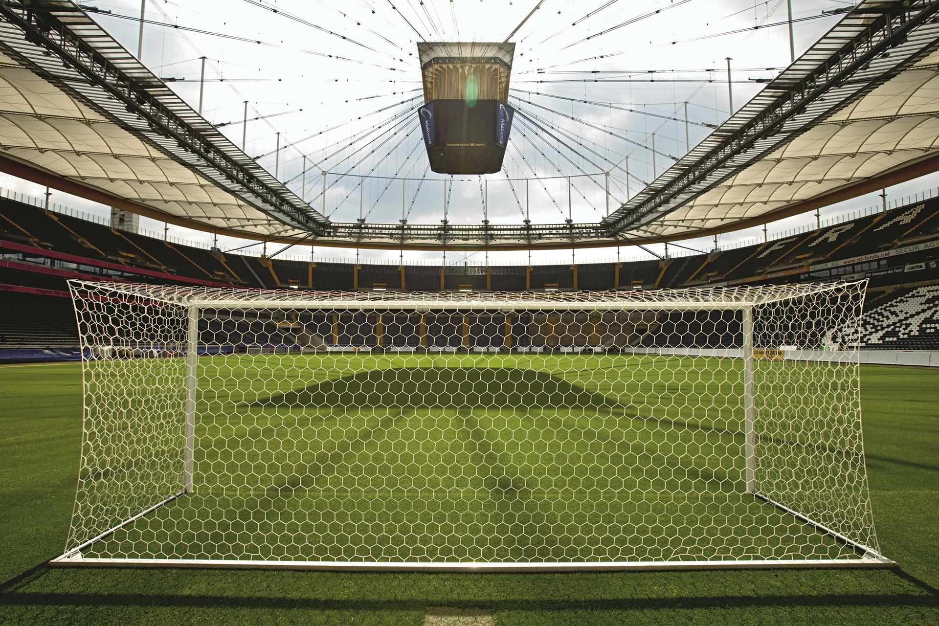 Filets de buts de foot à 11 en PPhr Ø3.5 mm, mailles hexagonales -  2.00/2.00 m