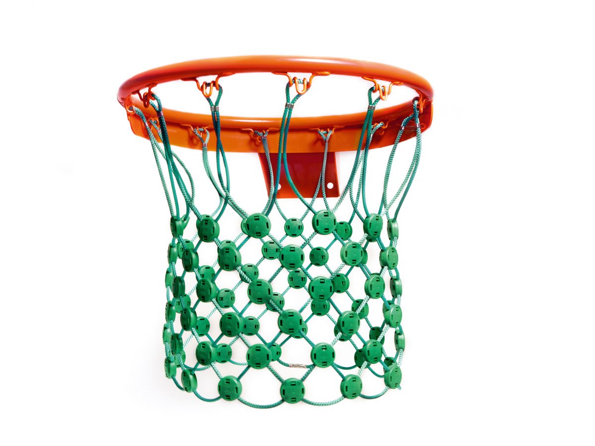 CZ-XING Filet de basket en acier avec 12 anneaux de fermeture bicolores
